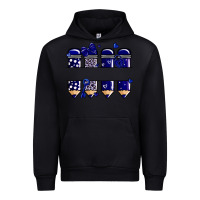 Black valentine's day school pencils navy blue Urban Hoodie - MaliasSmallBusiness
