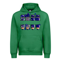 Emerald valentine's day school pencils navy blue Urban Hoodie - MaliasSmallBusiness