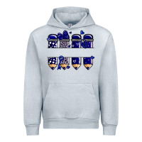 Heather Grey valentine's day school pencils navy blue Urban Hoodie - MaliasSmallBusiness
