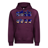 Mauve Wine valentine's day school pencils navy blue Urban Hoodie - MaliasSmallBusiness