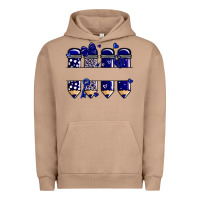Pigment Burro valentine's day school pencils navy blue Urban Hoodie - MaliasSmallBusiness