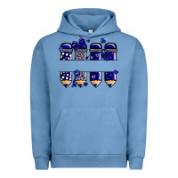 Pigment Pebble Blue valentine's day school pencils navy blue Urban Hoodie - MaliasSmallBusiness