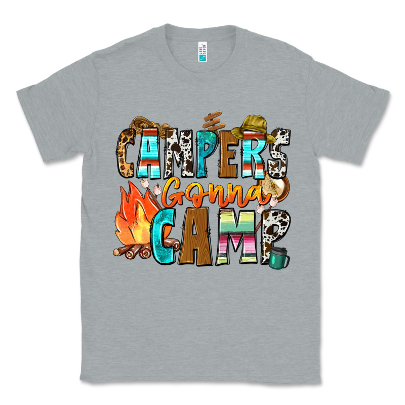 Campers Gonna Camp Classic Tee by Zillion Design Studio | Teevron