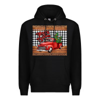 Black merry Christmas truck Premium Hoodie - Jasminsmagicworld
