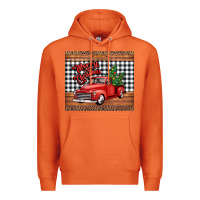 Merry Christmas Truck Premium Hoodie | Teevron