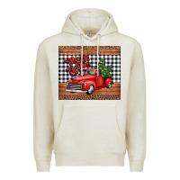 Oatmeal Heather merry Christmas truck Premium Hoodie - Jasminsmagicworld