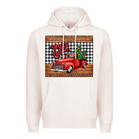Pale Pink merry Christmas truck Premium Hoodie - Jasminsmagicworld