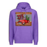 Purple merry Christmas truck Premium Hoodie - Jasminsmagicworld