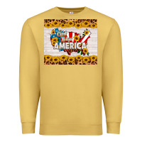 Antique Gold god bless america Premium Sweatshirt - HRA Design Shop