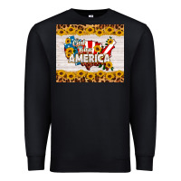 Black god bless america Premium Sweatshirt - HRA Design Shop