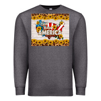 Charcoal Heather god bless america Premium Sweatshirt - HRA Design Shop