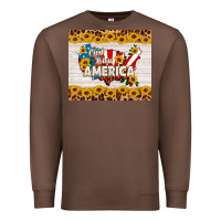 Chestnut god bless america Premium Sweatshirt - HRA Design Shop