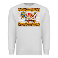 Dove Grey god bless america Premium Sweatshirt - HRA Design Shop