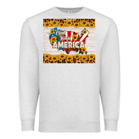 Oatmeal Heather god bless america Premium Sweatshirt - HRA Design Shop