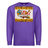 Purple god bless america Premium Sweatshirt - HRA Design Shop