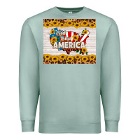 Seafoam god bless america Premium Sweatshirt - HRA Design Shop