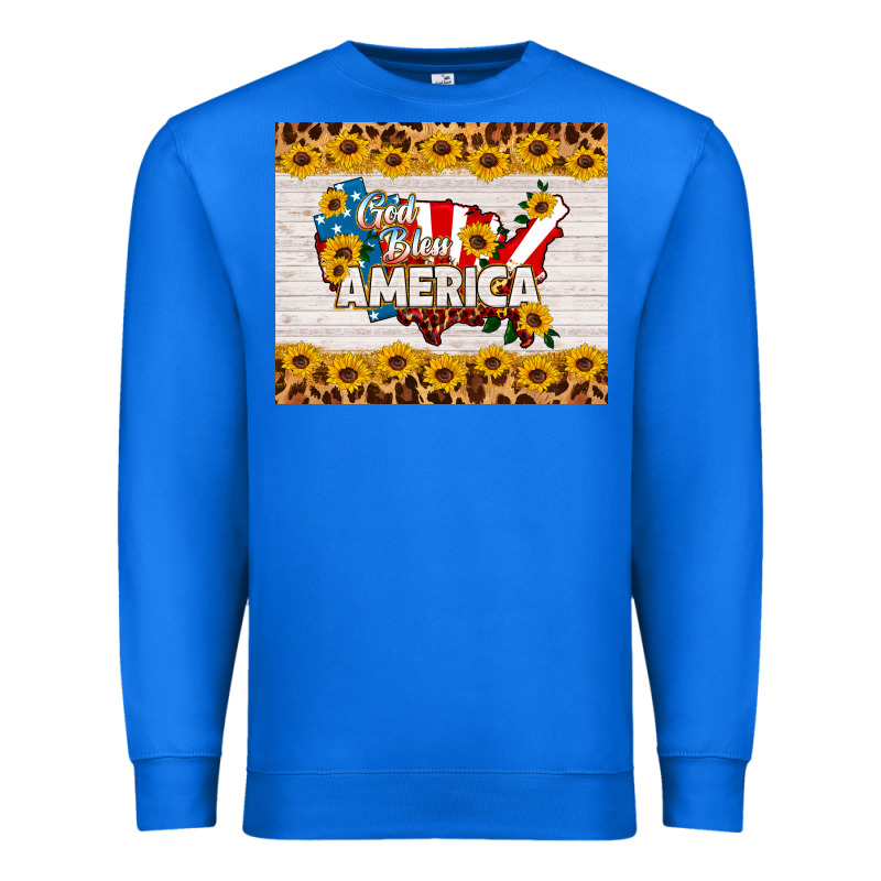 God Bless America Premium Sweatshirt by HRA Design Shop | Teevron