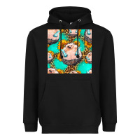 Black hedgehog western seamless pattern Heavyweight Hoodie - HRA Design Shop