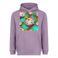 Lavender hedgehog western seamless pattern Heavyweight Hoodie - HRA Design Shop