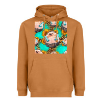 Meerkat hedgehog western seamless pattern Heavyweight Hoodie - HRA Design Shop