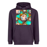 Plum hedgehog western seamless pattern Heavyweight Hoodie - HRA Design Shop