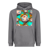 Storm hedgehog western seamless pattern Heavyweight Hoodie - HRA Design Shop