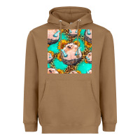 Toasted Coconut hedgehog western seamless pattern Heavyweight Hoodie - HRA Design Shop
