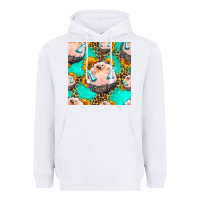 White hedgehog western seamless pattern Heavyweight Hoodie - HRA Design Shop