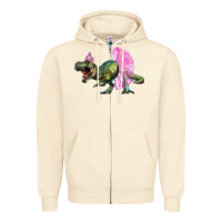 Sandshell balerina t rex dinosaur with tutu Zipper Hoodie - RanaPortraitStore