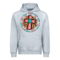 Heather Grey love myself cross Urban Hoodie - MaliasSmallBusiness