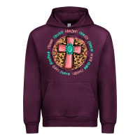 Mauve Wine love myself cross Urban Hoodie - MaliasSmallBusiness