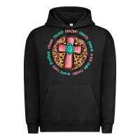 Pigment Black love myself cross Urban Hoodie - MaliasSmallBusiness