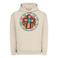Pigment French Oak love myself cross Urban Hoodie - MaliasSmallBusiness