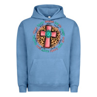 Pigment Pebble Blue love myself cross Urban Hoodie - MaliasSmallBusiness