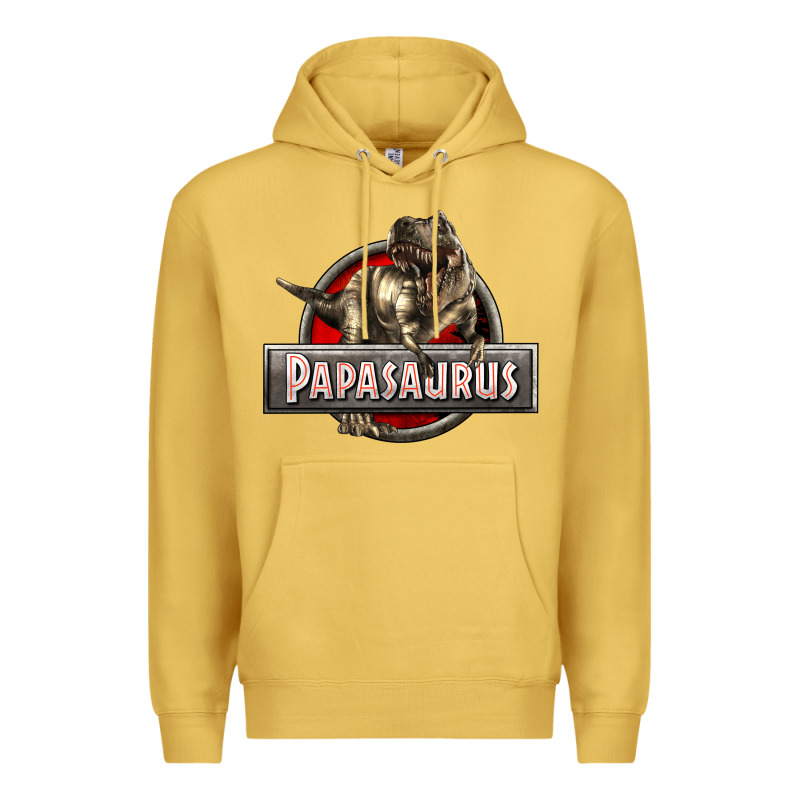 Papasaurus T-rex Premium Hoodie by LillyAllenDesigns | Teevron
