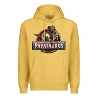 Antique Gold Papasaurus T-Rex Premium Hoodie - LillyAllenDesigns