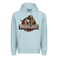 Blue Mist Papasaurus T-Rex Premium Hoodie - LillyAllenDesigns