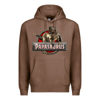 Chestnut Papasaurus T-Rex Premium Hoodie - LillyAllenDesigns