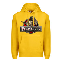 Lemon Papasaurus T-Rex Premium Hoodie - LillyAllenDesigns