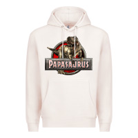 Pale Pink Papasaurus T-Rex Premium Hoodie - LillyAllenDesigns
