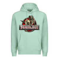 Seafoam Papasaurus T-Rex Premium Hoodie - LillyAllenDesigns