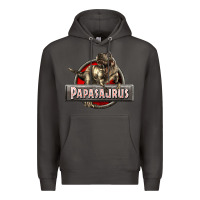 Smoke Papasaurus T-Rex Premium Hoodie - LillyAllenDesigns