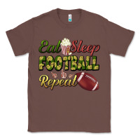 Chestnut eat sleep football repeat Classic Tee - BundleAndBundleShop