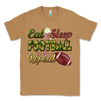 Toasted Coconut eat sleep football repeat Classic Tee - BundleAndBundleShop