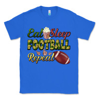 True Royal eat sleep football repeat Classic Tee - BundleAndBundleShop