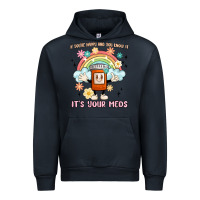 Navy if you're happy and you know it its your meds Urban Hoodie - MaliasSmallBusiness