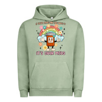 Pigment Oil Green if you're happy and you know it its your meds Urban Hoodie - MaliasSmallBusiness
