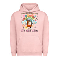 Pigment Salmon if you're happy and you know it its your meds Urban Hoodie - MaliasSmallBusiness