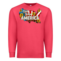 Cardinal god bless america Premium Sweatshirt - HRA Design Shop