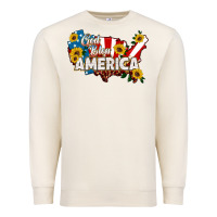 Sandshell god bless america Premium Sweatshirt - HRA Design Shop
